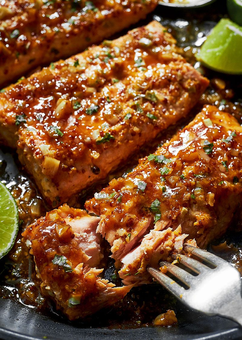 Spicy Honey Garlic Salmon recipe