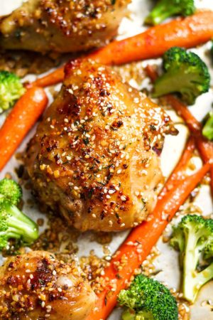 Honey Garlic Chicken and Veggies