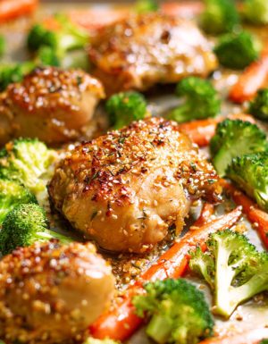 Honey Garlic Chicken and Veggies