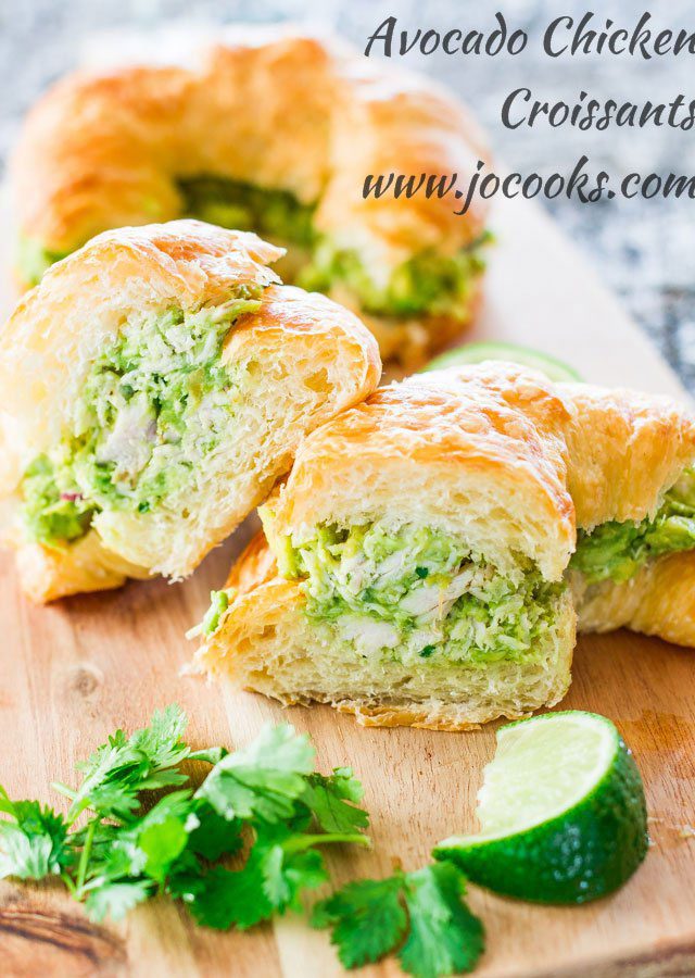 Avocado Chicken Croissants