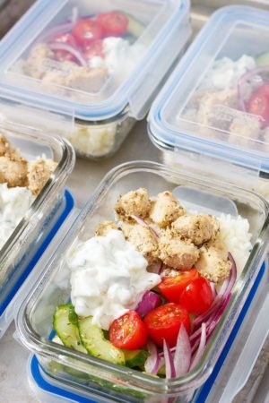 Greek Chicken Meal Prep Bowls
