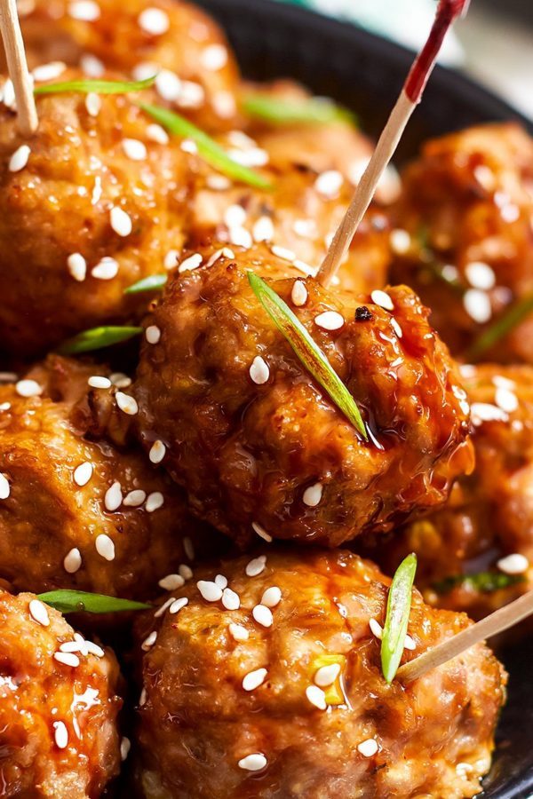 Baked Teriyaki Chicken Meatballs - #recipe by #eatwell101 - https://003.wrwe1r1zs3czx3c.workers.dev/baked-chicken-meatballs-with-teriyaki-sauce