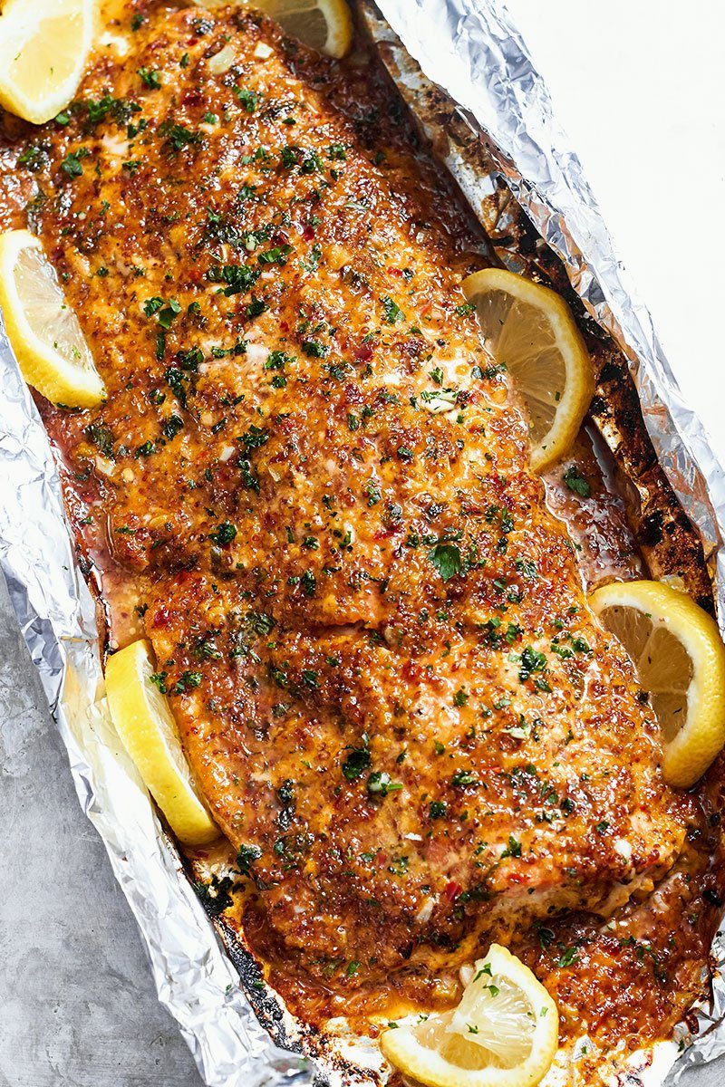 #Oven #Baked #Salmon –#eatwell101 #recipe Easiest #tin-foil #dinner ever! Quick, easy with zero clean-up!