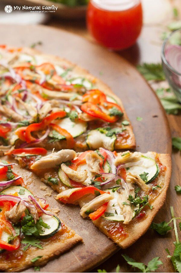 Paleo Thai Chicken Pizza