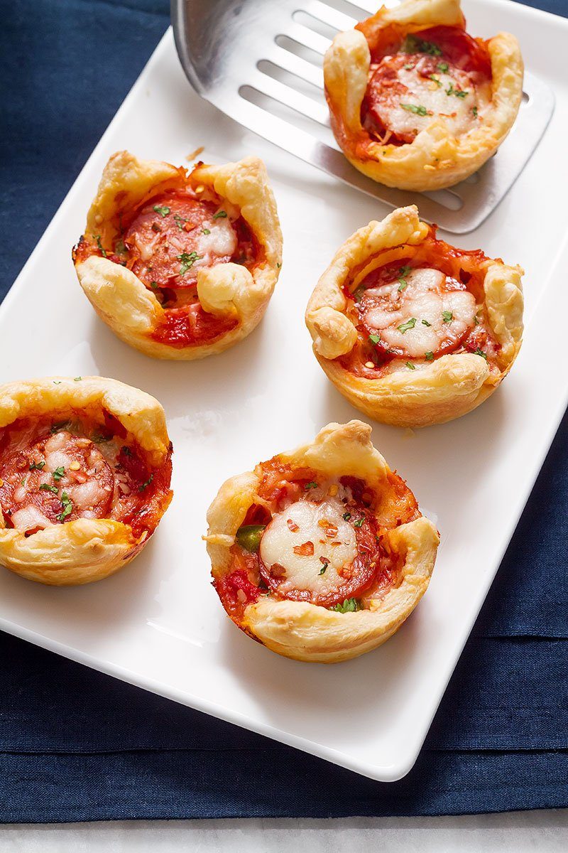 Pepperoni Pizza Puffs-recipes