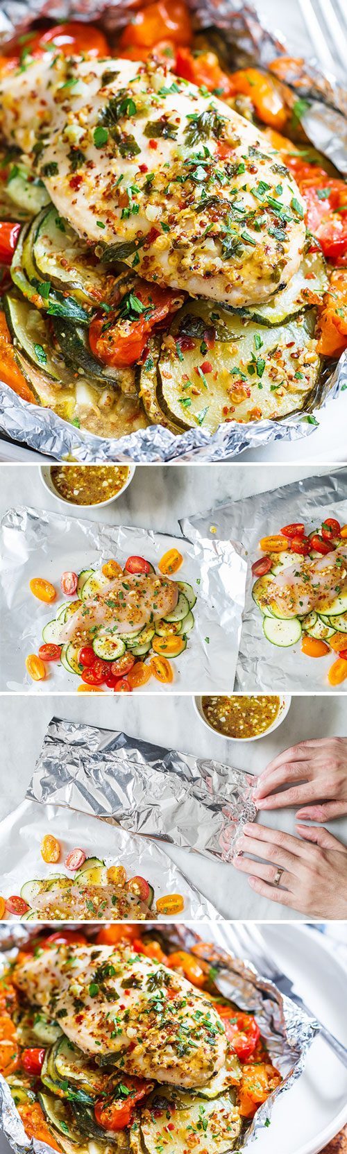 Chicken in Foil Packets – #eatwell101 #recipe #chicken #dinner - So NOURISHING and packed with TONS OF FLAVOR! Chicken breasts cooked in foil packets are amazingly moist and tender.