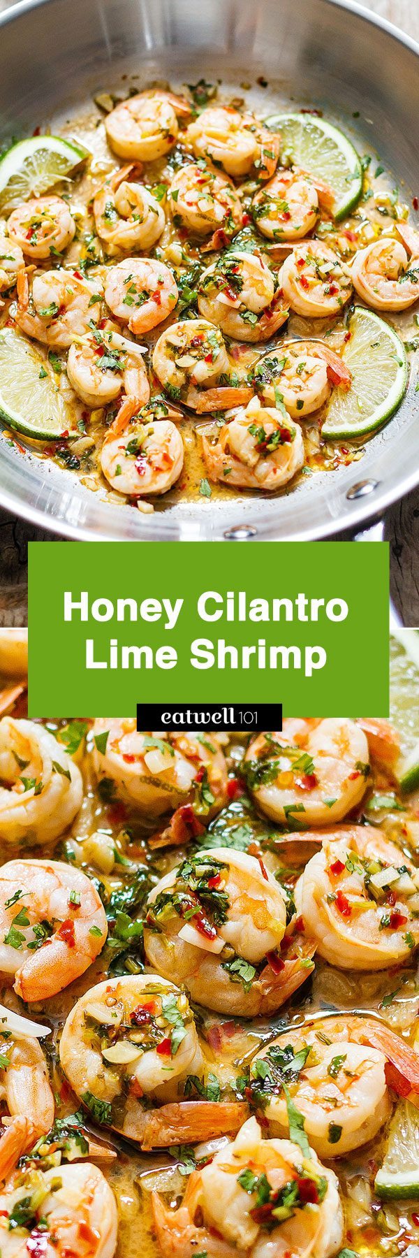 Cilantro Lime Shrimp - #shrimp #recipe #eatwell101 - This cilantro lime shrimp recipe is a perfect low-calorie option when you're looking for a quick, light dinner.