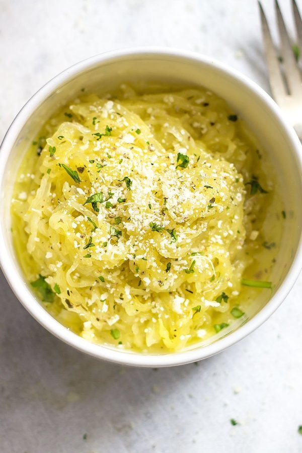 Baked Spaghetti Squash - #recipe by #eatwell101 - https://003.wrwe1r1zs3czx3c.workers.dev/lemon-garlic-butter-spaghetti-squash