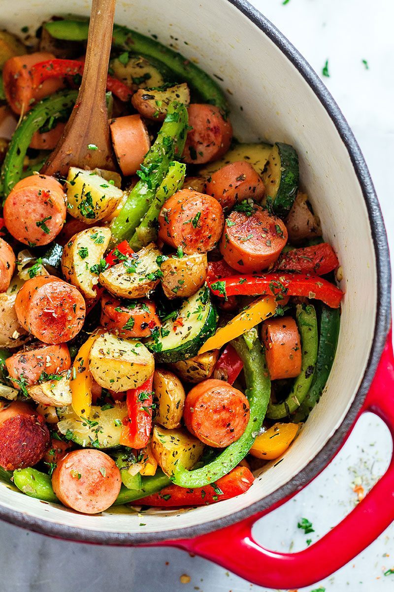 sausage and vegetable casserole