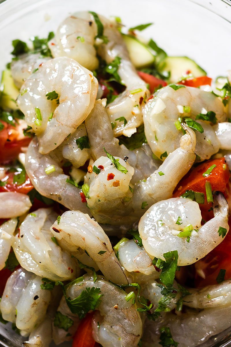 shrimp in foil in oven