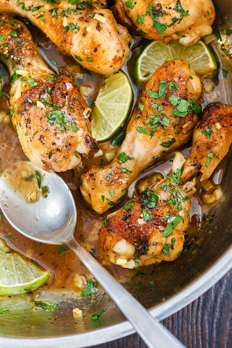 Braised Lime Chicken — A hearty and deliciously nutritious dinner that's ready in 30 minutes.