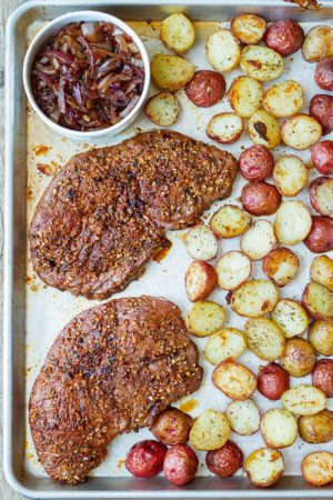 Sheet Pan Steak and Potatoes