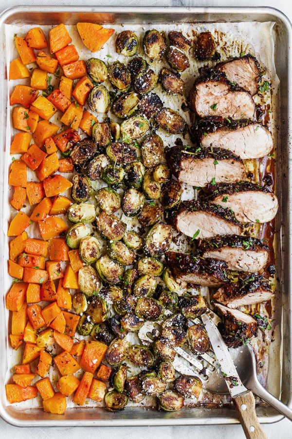 Baked Pork Tenderloin with Fall Veggies - #recipe by #eatwell101 - https://003.wrwe1r1zs3czx3c.workers.dev/balsamic-pork-tenderloin-in-oven