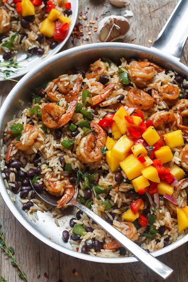 Spicy Jerk Shrimp with Rice and Black Beans - #recipe by #eatwell101 - https://003.wrwe1r1zs3czx3c.workers.dev/jerk-shrimp-black-bean-rice