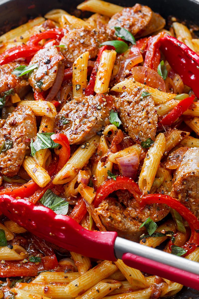 Sausage Pasta Skillet — A quick and easy skillet meal with incredible flavor, perfect for weeknight dinners with family.