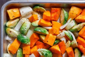Roasted Butternut Squash and Brussels Sprout Soup