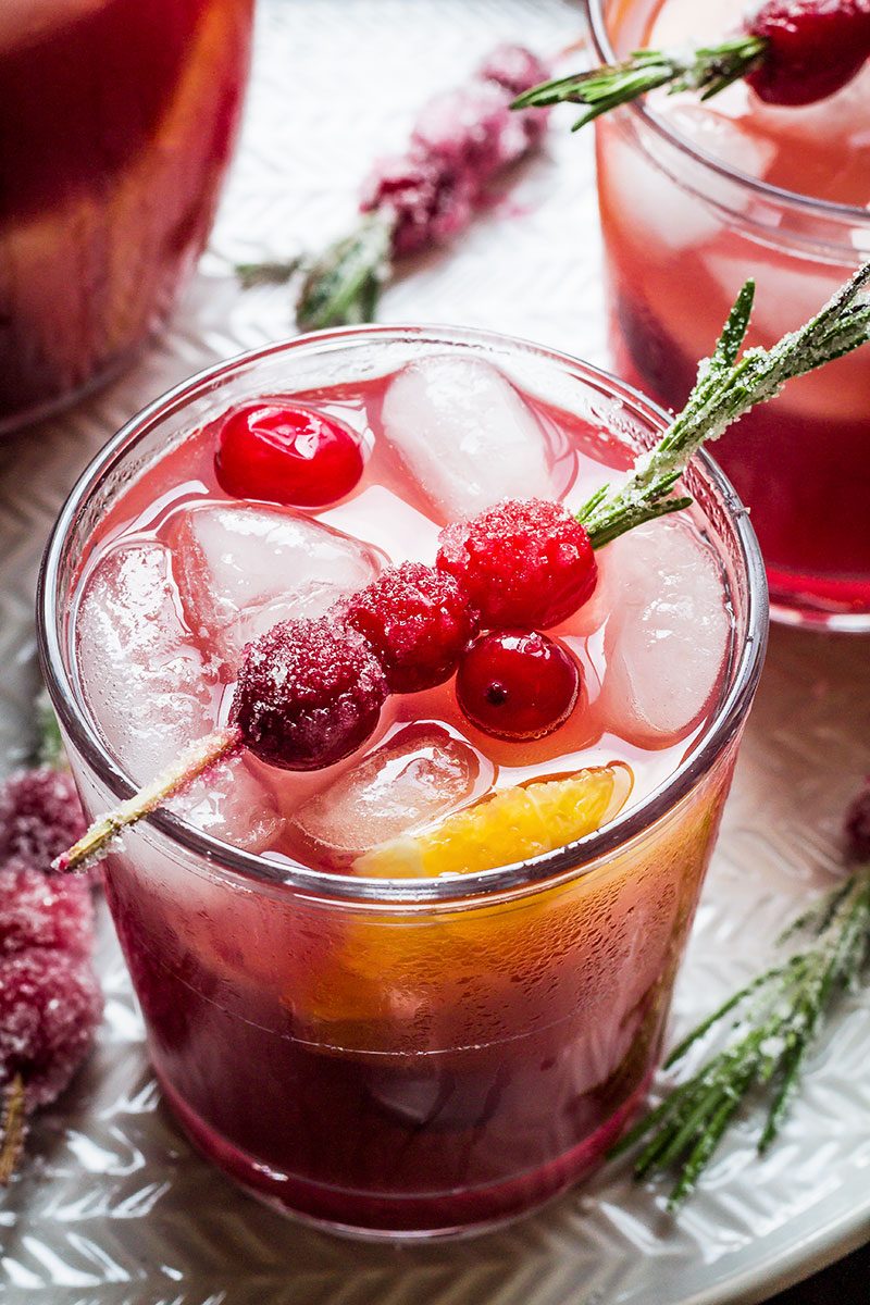 Cranberry Pineapple Sangria - The perfect special drink for your holiday plans.