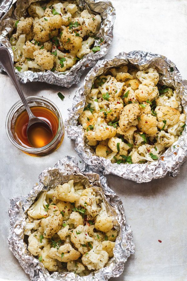 Brown Butter Garlic Cauliflower Foil Packets - #recipe by #eatwell101 - https://003.wrwe1r1zs3czx3c.workers.dev/cauliflower-foil-packets-recipe
