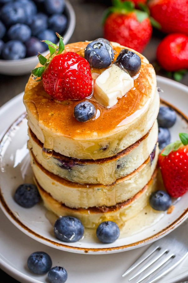 Lemon Blueberry Pancakes - #recipe by #eatwell101 - https://003.wrwe1r1zs3czx3c.workers.dev/lemon-blueberry-pancakes-recipe