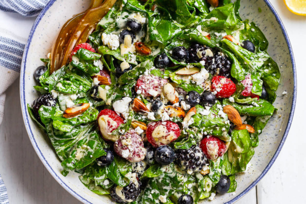 Berries Spinach Salad Recipe