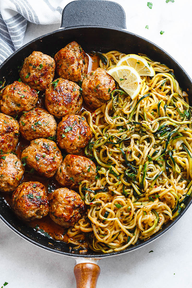 turkey meatballs with zucchini