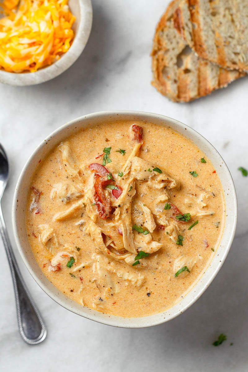 Instant Pot Creamy Chicken Soup — So cozy, so comforting and just so creamy. This easy chicken soup is ready in 25 minutes or less.