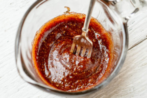 Grilled Chicken with Garlic Brown Sugar Sauce
