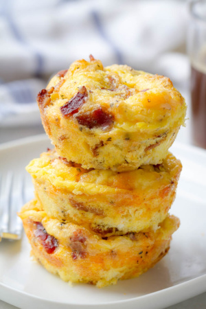 Cheesy Bacon Egg Muffins