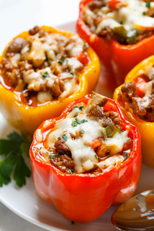 Cheese Steak Stuffed Peppers