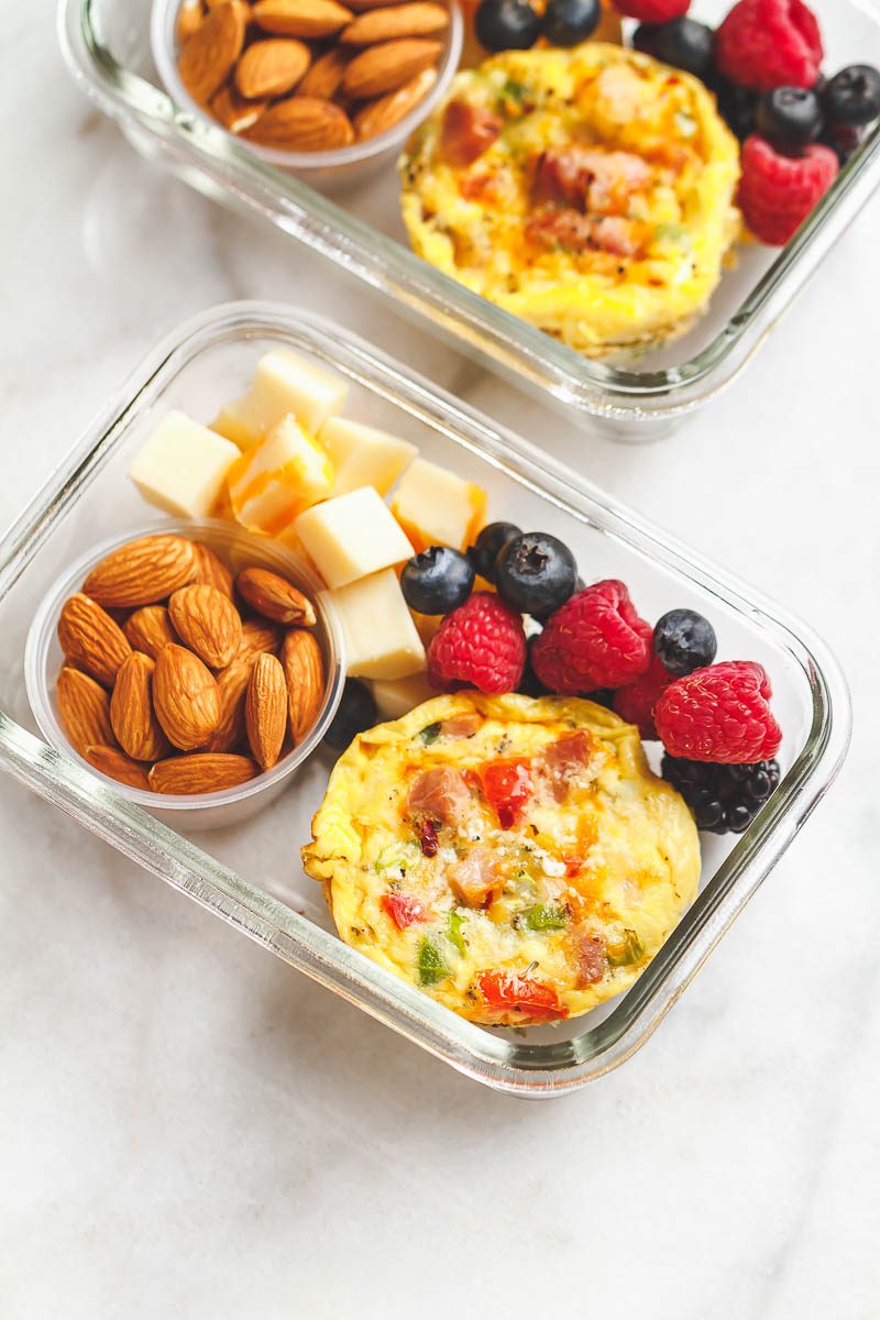 Easy Keto Meal Prep Breakfast - Packed with protein and so convenient for busy mornings, this is the perfect make-ahead option for on the go.