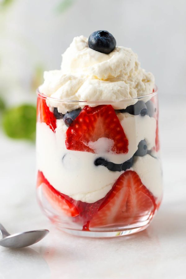 Blueberry & Strawberry Creamy Mousse {Keto – Low Carb} - #recipe by #eatwell101 - https://003.wrwe1r1zs3czx3c.workers.dev/cream-cheese-berry-mousse-recipe