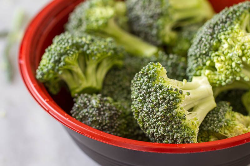 Roasted Broccoli Salad - A satisfying, savory, sweet, crunchy salad you can enjoy warm or cold as a main or on the side.