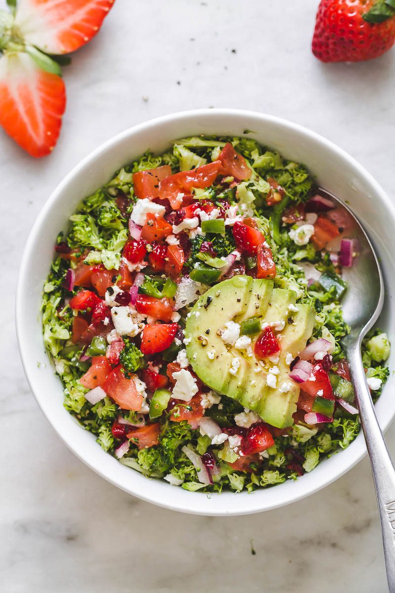 Roasted Broccoli Salad - A satisfying, savory, sweet, crunchy salad you can enjoy warm or cold as a main or on the side.