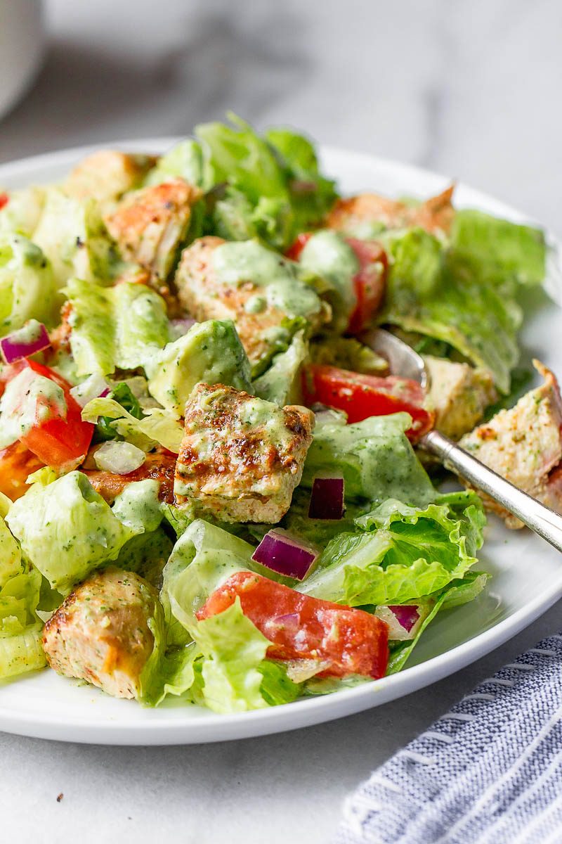Taco Chicken Salad - Bursting with tender, juicy chicken, this healthy salad is the perfect switch up from your classic chicken salad recipe.