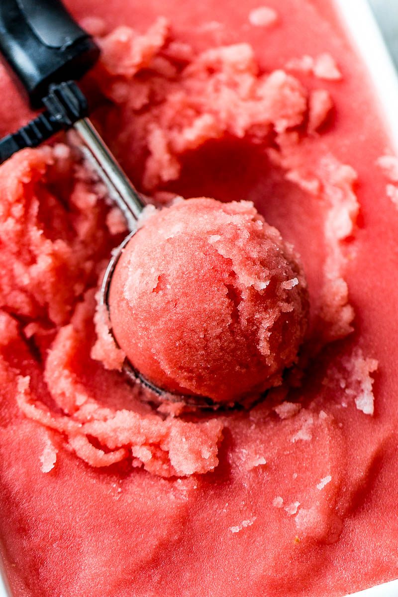 2-Ingredient Honey Watermelon Sorbet - Paleo, Dairy-Free, Vegetarian, Gluten-Free. When it comes to dessert, you really can't get much healthier than this!