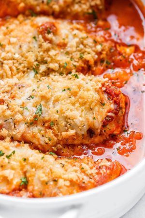 Crispy Chicken Parmesan Casserole