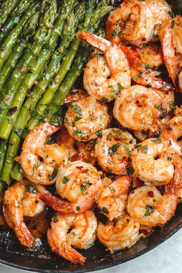 One Pan Shrimp and Asparagus - #recipe by #eatwell101 - https://003.wrwe1r1zs3czx3c.workers.dev/lemon-garlic-butter-shrimp-asparagus-recipe