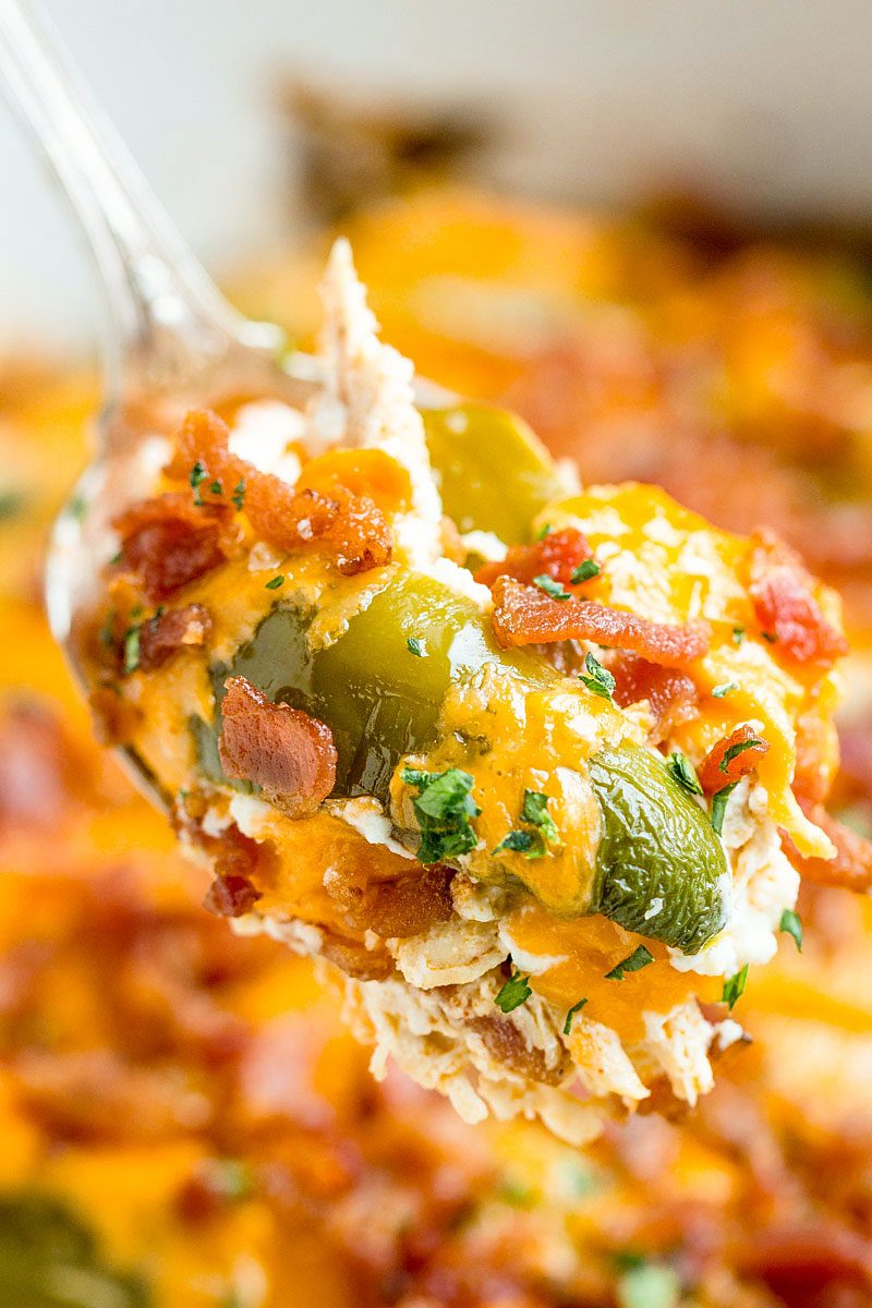 Jalapeño popper chicken casserole