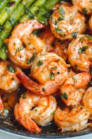 One Pan Shrimp and Asparagus