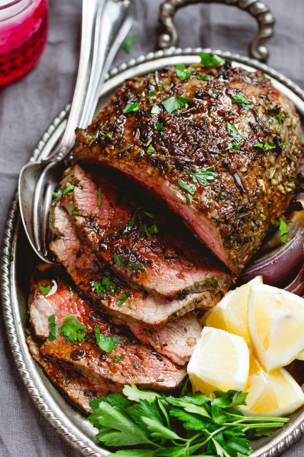 Garlic Butter Herb Roast Beef - #recipe by #eatwell101 - https://003.wrwe1r1zs3czx3c.workers.dev/garlic-butter-herb-beef-roast-recipe