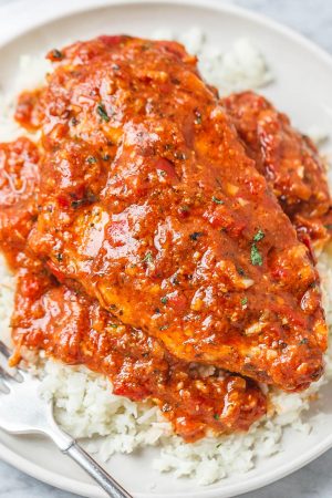 Pan-Seared Chicken Breasts in Pepper Parmesan Sauce