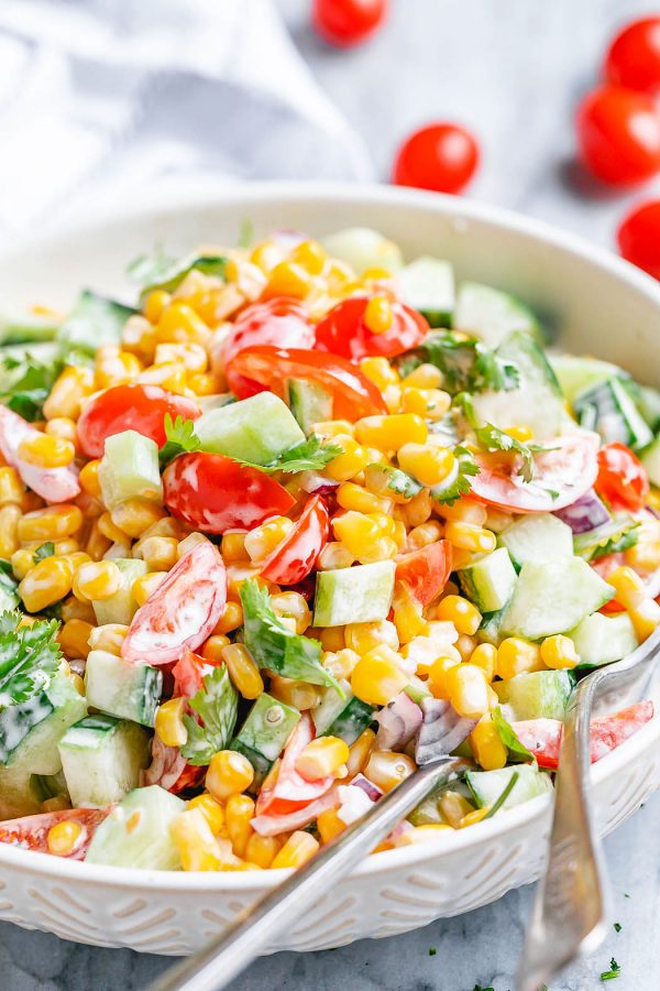 Creamy Corn Salad - #recipe by #eatwell101 - https://003.wrwe1r1zs3czx3c.workers.dev/creamy-corn-salad-recipe