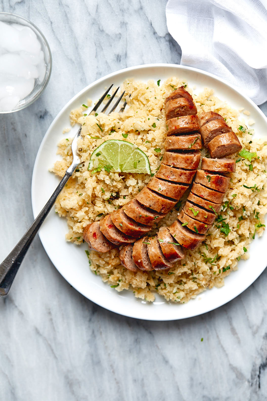 italian sausage cauliflower rice