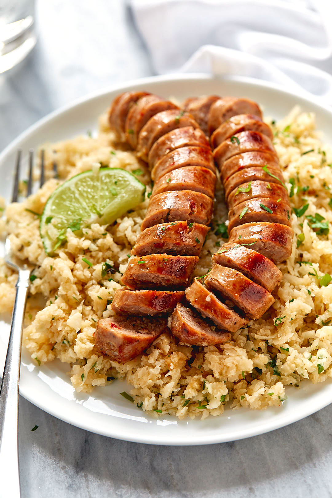 sausage cauliflower skillet