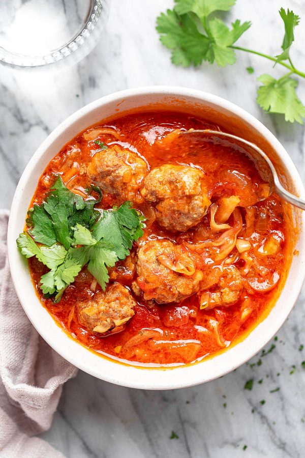 Cabbage Turkey Meatballs Soup - #recipe by #eatwell101 - https://003.wrwe1r1zs3czx3c.workers.dev/cabbage-turkey-meatballs-soup