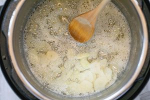 Instant Pot Garlic Parmesan Chicken Rice Soup