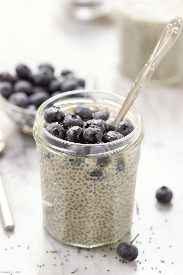 Blueberry Chia Seed Pudding - #recipe by #eatwell101 - https://003.wrwe1r1zs3czx3c.workers.dev/almond-blueberry-chia-pudding-recipe