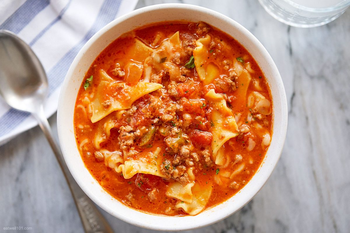 Instant Pot Lasagna Soup Recipe
