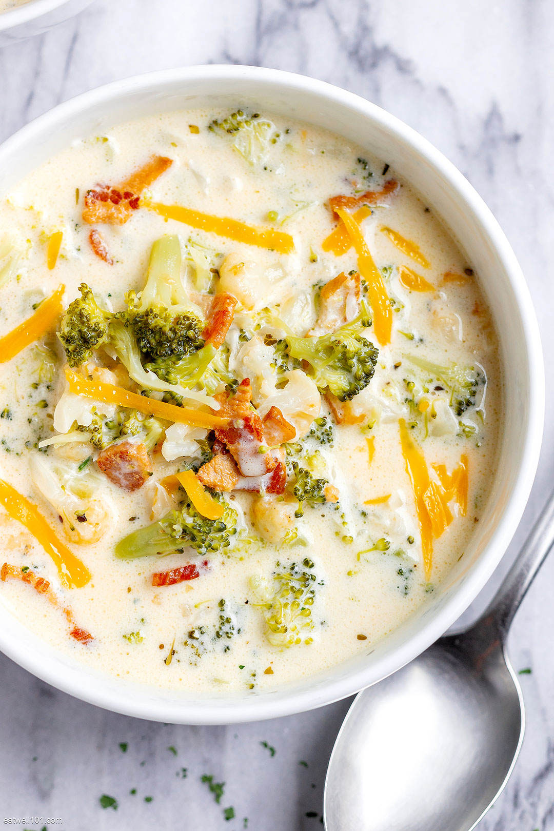Broccoli Cauliflower Cheese Soup 1