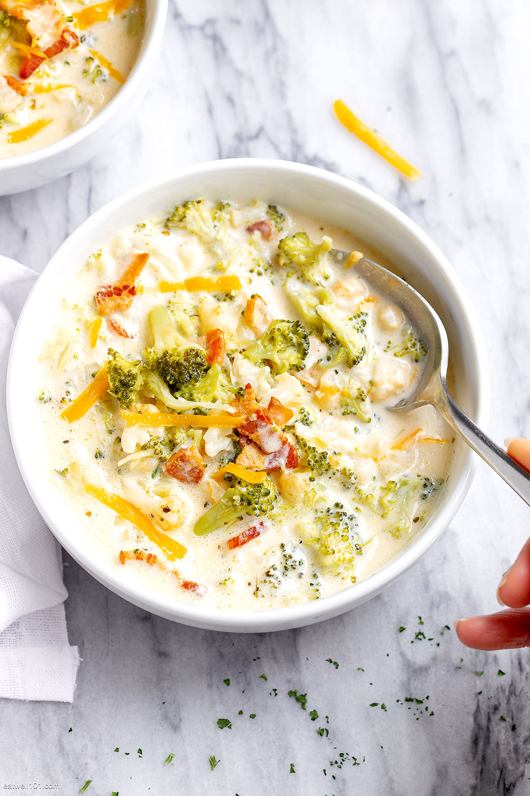 Broccoli Cauliflower Cheese Soup 4